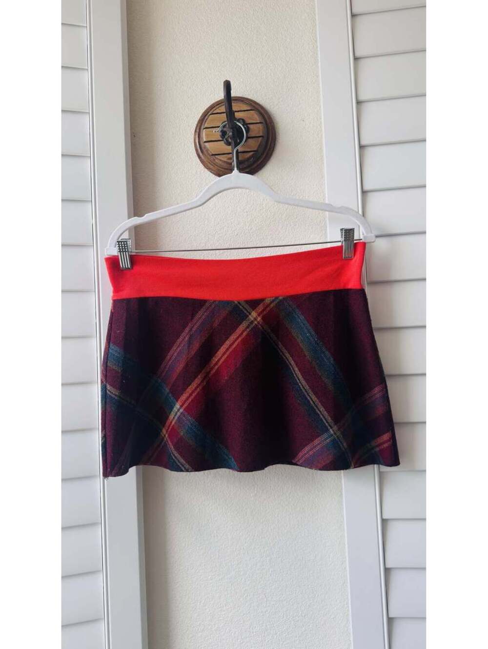 Urban Renewal Plaid Flared Mini Skirt Size S